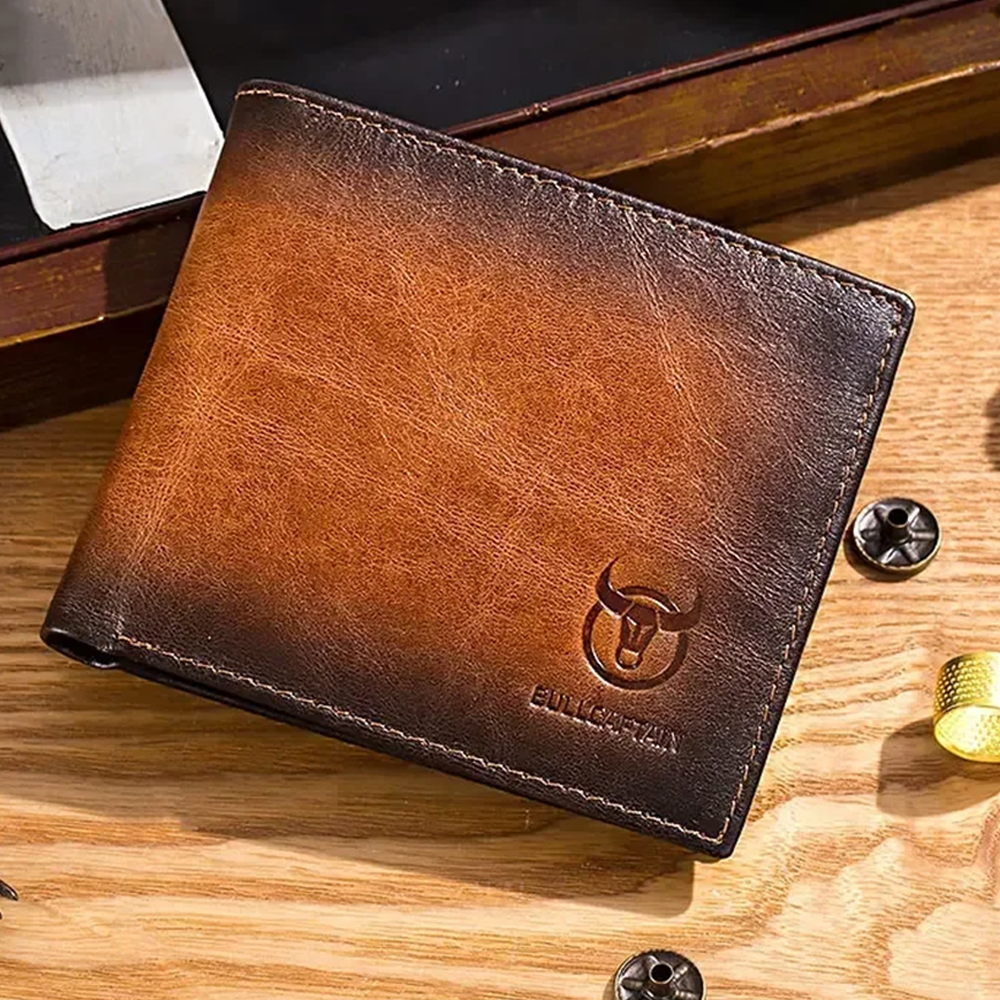 Men Genuine Leather slim Wallet