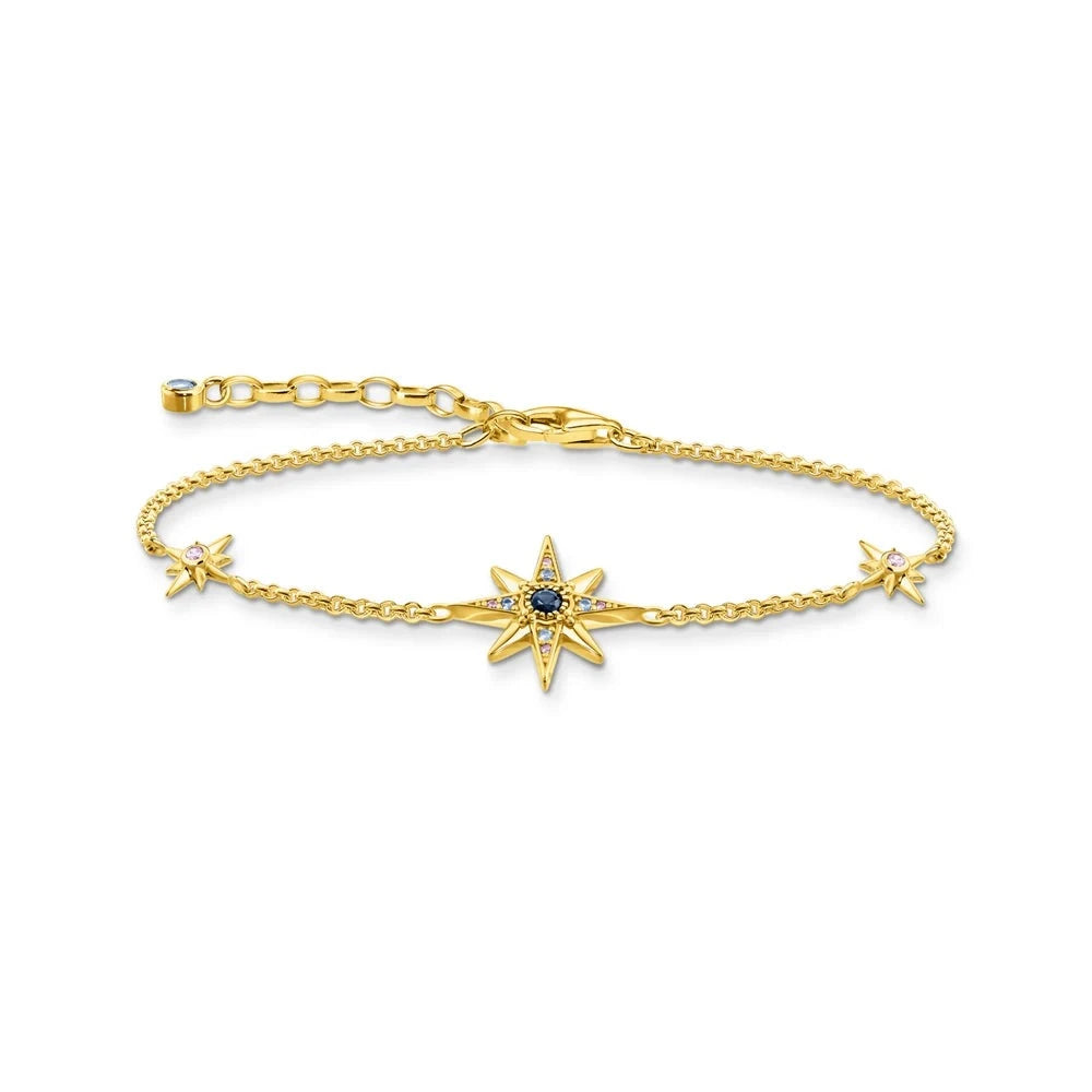 Royalty Star Braceletspecifications
 
Brand Name: Thaddaeus
Bracelets Type: Chain &amp; Link Bracelets
Main Stone: Zircon
Item Weight: 3.44g
Metals Type: silver
Metal Stamp: 925,SterlingMIXTIVMIXTIVRoyalty Star Bracelet